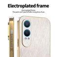 thumbnail image 3 of KADEM For OnePlus Nord CE4 Lite 5G Case Electroplating Silk Texture PU + TPU Phone Back Cover - Gree, 3 of 5