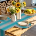 thumbnail image 4 of Turquoise Ombre Round 15 Inch Placemats Set of 8, Grey Modern Art Farmhouse HeatResistant Non Slip Place Mats for Dining Table, Wipeable Braided Kitchen Table Mats for Housewarming, 4 of 9