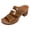 Brown, variant on Rokment Ladies Platform Chunky Block High Heels Dressy Slip on Sandals for Women 2026 Summer Fashionable Leather Fish Mouth Open Toe Dress Slides Heeled Pumps Beige Size 6.5