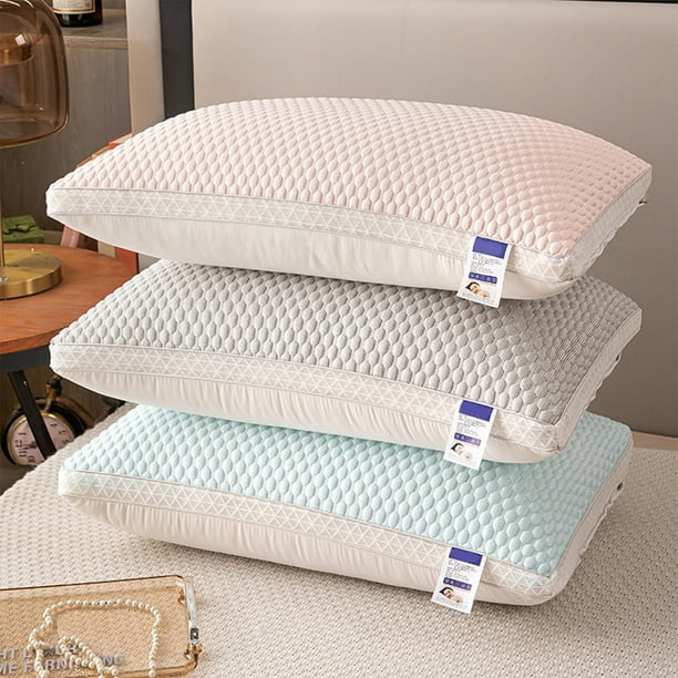Fiudx Almohada de Cama Fresca, Soporte Firme de Calidad Hotelera, Ideal para Dormir Boca Abajo, Relleno de Terciopelo Suave, Perfecta para Quienes Duermen con Calor, Cómoda y con Buen Soporte, Tamaño