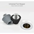 thumbnail image 4 of Juego de 2 tapones universales para bañera y lavabo - Negro y gris (patentado p, 4 of 5