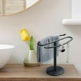 thumbnail image 6 of Simple Bath Towel Stand, Hand Towel Hanger,Desk Towel Holder, Stainless Steel Bathroom Towel Rack for Countertop Hotel Kitchen, 6 of 8