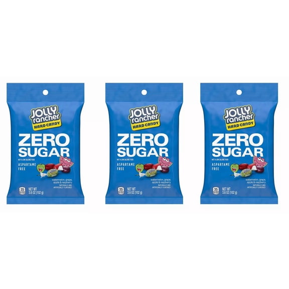 JOLLY RANCHER Sugar Free Fruit Candy, Individually Wrapped, 3.6 oz (3 Count)