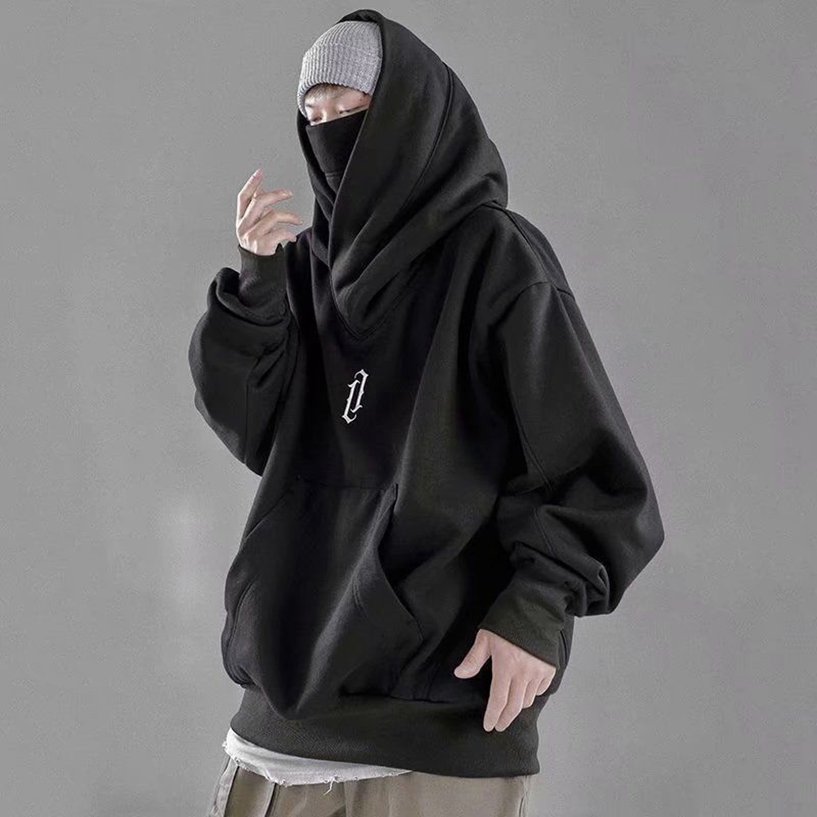 Men's Designer Hoodies Oversized Long Sleeve Pullover with Pocket