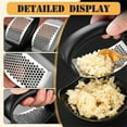 thumbnail image 5 of Nomeni Garlic Press Garlic Stainless Steel Garlic New Stainless Steel Garlic Cooking Appliance Garlic Cutter Garlic Mill Kitchen Aid With Silicone Garlic Peeler, 5 of 5