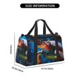 thumbnail image 3 of Disketp Ice Blue Ocean Sea Turtle Bolsa de Viaje Tipo Duffle, Bolso de Mano para Fin de Semana para Mujer, Bolsa de Gimnasio Ligera para Hombre, Esencial para Viajes, 3 of 7