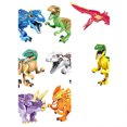 thumbnail image 1 of Juego de 8 piezas de bloques de construcción de dinosaurios compatibles con Jurassic World, figuras de dinosaurios, juguetes de ensamblaje, figura de anime, 1 of 5