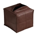 thumbnail image 2 of GROWTH TANK Unstuffed Ottoman Pouf Cover Decoration Large Capacity Footstool for Bedroom Brown, 2 of 9