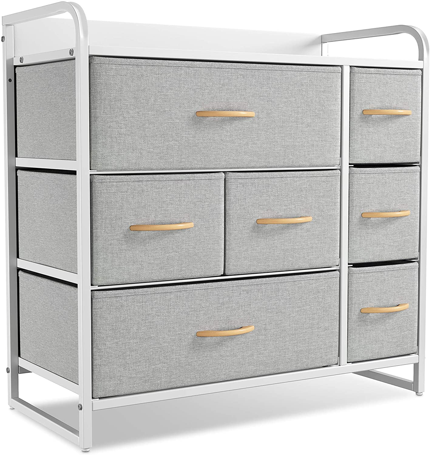 CubiCubi 7Drawer Storage Dresser for Bedroom, Chest of Drawers
