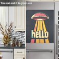 thumbnail image 3 of Yayeee Magnetic Dishwasher Cover for The Front Decoration Home Kitchen Machine Sticker Protector, Red UFO, 3 of 6