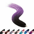 thumbnail image 2 of SEGO Synthetic Hair Senegalese Twist Crochet Braids Hair with Crochet Hooks 30 Strands/Pack Braiding Hair Extensions, 2 of 6
