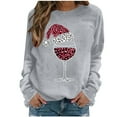 thumbnail image 3 of Bovxnpu Womens Oversized Sweatshirts, Christmas Day Sweatshirts for Women Fleece Crewneck Sweaters Casual Tops Comfy Fall Fashion Outs Winter Clothes, 3 of 5