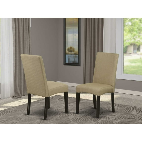 East West Furniture Dining Chair Cappuccino, DRP5T03