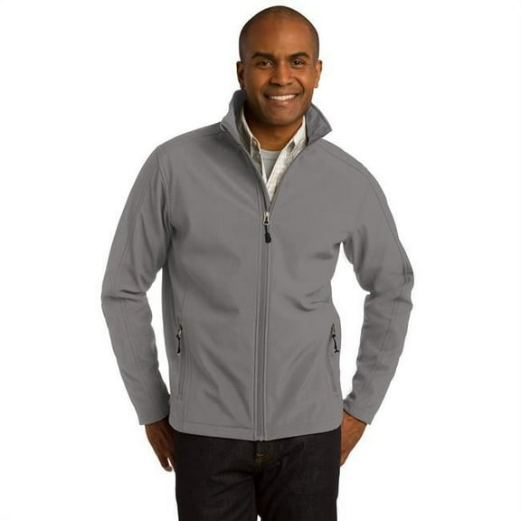 Port Authority 1189412 Men Core Soft Shell Jacket, Deep Smoke - Small