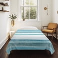 thumbnail image 4 of Teal Nordic Style Stripes Tapestry for Bedroom Wall Hanging Tapestry, Turquoise Texture Ceiling Backdrop Tapestries Poster Blanket Wall Decor for Teens Room Living Room Dorm 39" x 59", 4 of 8