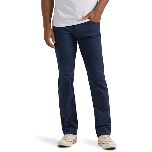 Lee Men's Extreme Motion Slim Straight Jean Mood Indigo (Twill) 38W x 30L