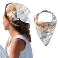 thumbnail image 1 of Bandeau Multi-Couleurs Floral pour Cheveux à Moins de 5 $, Bandanas pour Femmes, Foulard Imprimée, Foulard Triangle avec Attaches, Foulard pour Cheveux, 1 of 4