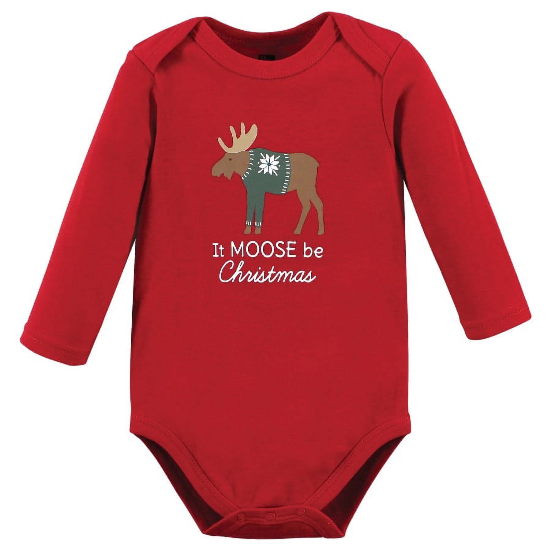 Hudson Baby Cotton Long-Sleeve Bodysuits, 3- Pack, Newborn- 24 Months