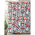 thumbnail image 2 of Fsddascl Thanksgiving Mushrooms Shower Curtain Set - Long 72" x 84" Washable Bathtub Curtain with 12 Hooks, Country Pastoral Botanical Waterproof Fabric Stall Shower Curtains for Bathroom/Bathtub, 2 of 6