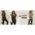thumbnail image 5 of PUWEI Women's Warm Puffer Vest Sleeveless Full Zip Puffy Jacket Removable Hood with Pockets, 5 of 7