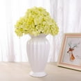 thumbnail image 2 of Silk Hydrangea Heads with Stems Artificial Flowers Heads for Home Wedding Decor,Pack of 10 (Sky Blue), 2 of 5