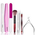 thumbnail image 1 of Premium Cuticle Nippers Pusher Manicure Tools Set, Professional Ingrown Toenail File, Cuticle Remover Trimmer Cutters Tool Gel Kit, Stainless Steel, Travel, Gift, 1 of 6