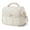 White, variant on Soft Insulated Lunch Bag for Women, Cute Quilted Lunch Box Meal Holder, Lightweight Puffy Design Padded Waterproof Lunch Tote, Reusable Lunch Cooler for Work Picnic Travel