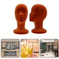 thumbnail image 4 of Fashionable Mannequin Foam Female Head for Wig Eyeglass Stand Rack (Grey), 4 of 6