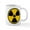 White, variant on CafePress - Radioactive Symbol Mugs - 11 oz Ceramic Mug - Novelty Coffee Tea Cup