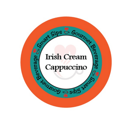 Smart Sips Coffee Irish Cream Cappuccino Single Serve Cups, 24 Count, Compatible With All Keurig K-cup