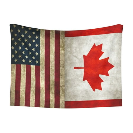 Pet Blanket America Canada Flag Soft Warm Sofa Car Bed Protector Washable for Puppy Large Dogs Cats