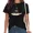 A-Black, variant on Fih Textual Slogan T-Shirt for Women Novelty Short Sleeve Casual Top for Daily Outfit Black, 4XL