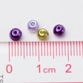 thumbnail image 4 of HLONK Mélange Argent-Gris Perles en Verre Nacré Perles Couleur Mixte, 4 of 4