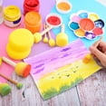 thumbnail image 5 of 28 Pieces Round Sponge Brush, Artist Painting Foam Sponge for Watercolor, Crafts, Face Painting, 5 of 5