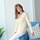thumbnail image 5 of Qarigey Ropa interior Camiseta Mujer Cálido Grueso Algodón A prueba de viento Ropa interior sin rastro Ropa cómoda Manga larga Invierno Prendas para la parte del cuerpo gris claro, gris claro XL XL Qarigey AP013131-15, 5 of 6