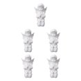 thumbnail image 3 of Maytalsory Resin White Angel Statue Elegant Desktop Decor Collection Window Props for Christmas prayer boy 5Set, 3 of 6