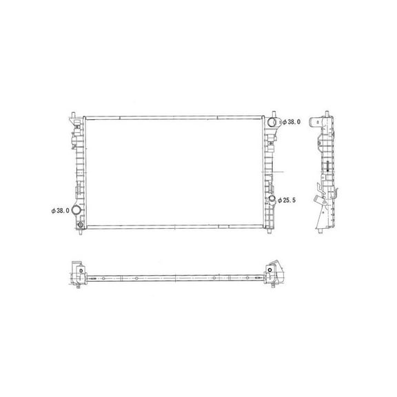Radiator Fits select: 2007-2013 FORD EDGE, 2007-2013 LINCOLN MKX