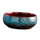 thumbnail image 2 of Maceta Lotus Bowl decorativa, a prueba de fugas, portátil, versátil, única, de cerámica esmaltada. horno cambiado azul, 2 of 8