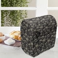 thumbnail image 3 of Skull Stand Mixer Cover, Grunge Scary Skulls Sketchy Graveyard Death Evil Face Horror Theme Design, Kitchen Appliance Organizer Bag Cover with Pockets, 5 Quarts, Charcoal Grey Tan, by Ambesonne, 3 of 4