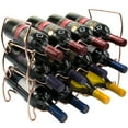 thumbnail image 1 of Metal Detachable Wine Rack - 3 Tier, Copper, 1 of 10