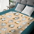 thumbnail image 3 of Pumpkin Ghost Blanket Soft Lightweight Flannel Blanket Gift for Women Toddler Throw for Bed Sofa Travel 50"x40" S for Kids, 3 of 6