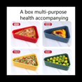 thumbnail image 1 of Pizza Leftover Storage Container,Pizza Organizer Box Save Space Reusable Pizza Slicone Storage Container Blue,1 x Pizza Storage Box,Blue&Pink, 1 of 9