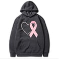 thumbnail image 4 of Nowekniz Women Oversized Breast Cancer Awareness Ribbon Graphic Hoodie, Long Sleeve Casual Hooded Sweatshirt with Pockets, 4 of 5