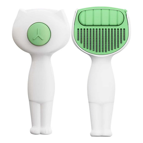Hwkond Cat Hair Brush Knot-opening And Hair Removal Pet Comb, Automatic Brush Hair Removal Needle Comb