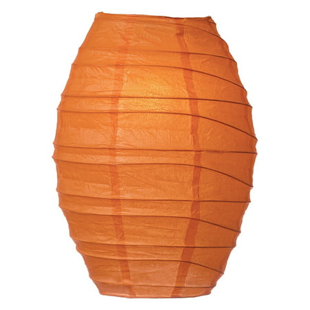 Cocoon Premium Paper Lantern, Clip-On Lamp Shade (10-Inch, Mango Orange) - For Home Decor, Parties, and