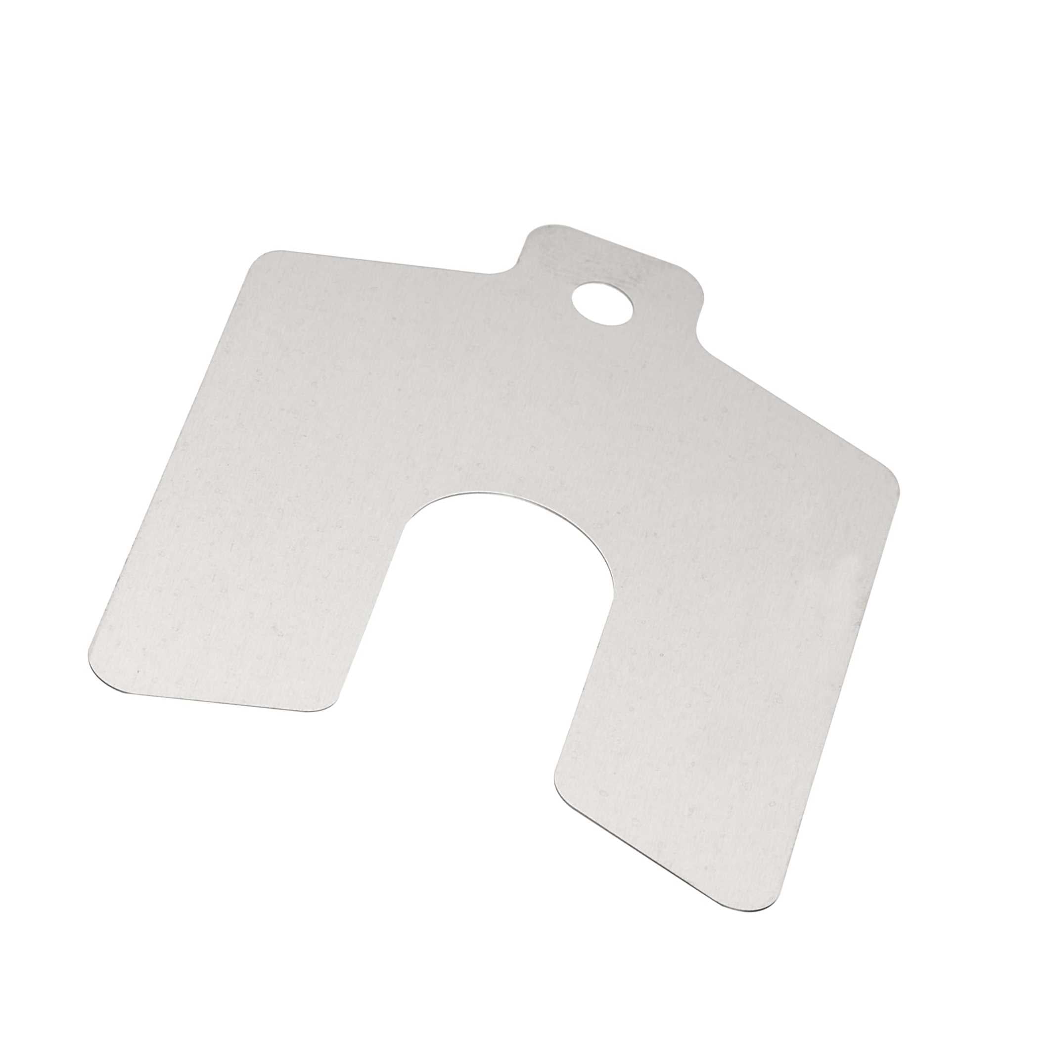 Unpolished 3 Length Pack of 10 0.015 Thickness Finish Stainless Steel Slotted Shim 3 Width Mill 