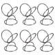 thumbnail image 1 of Soporte para plantas aéreas Uxcell de 2" x 2.5", paquete de 6, contenedores para macetas para el hogar y bodas, negro, 1 of 5