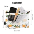 thumbnail image 4 of FORMRS 2 Pack Pencil Pouch for 3 Ring Binder with Clear Window Zipper Case, Orange, 4 of 6