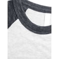 thumbnail image 4 of Hat and Beyond Mens Premium Baseball 3/4 Sleeve Raglan T-Shirt with Two Tone Contrast, 4 of 6