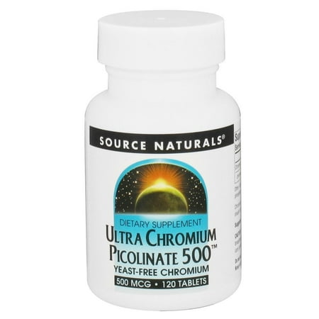 Source Naturals Source Naturals  Ultra Chromium Picolinate 500, 120 (Best Time To Take Chromium Picolinate)